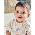 T - shirt b�b� gar�on imprim� vanille