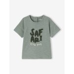 T - shirt b�b� gar�on manches courtes vert sauge