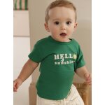 T - shirt b�b� gar�on vert