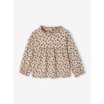 T - shirt bb imprim manches longues taupe