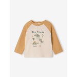 T - shirt b�b� manches longues avec imprim� plac� devant curry