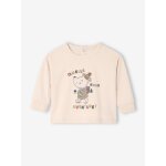 T - shirt b�b� manches longues imprim� souris vanille