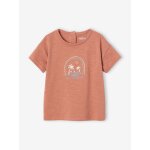 T - shirt b�b� motif beach terracotta