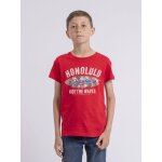 T - shirt col rond niroulio gar�on rouge