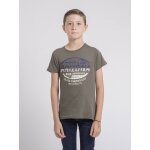 T - shirt col rond pur coton jacraig gar�on kaki