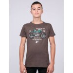 T - shirt col rond pur coton joumea gar�on kaki