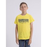 T - shirt col rond pur coton notelox gar�on jaune