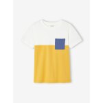 T - shirt coloblock garçon manches courtes ocre T - shirt coloblock garçon manches courtes ocre