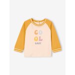 T - shirt cool baby manches longues bb en coton bio moutarde