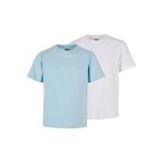 T - shirts coton bio basic bleu océan / blanc T - shirts coton bio basic bleu océan / blanc
