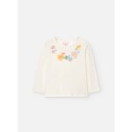 T - shirt en coton avec dessin frontal blanc