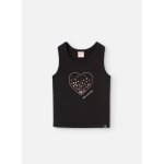 T - shirt en coton avec dessin frontal noir T - shirt en coton avec dessin frontal noir