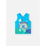 T - shirt en coton avec dos croisé bleu T - shirt en coton avec dos croisé bleu