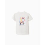T - shirt en coton avec imprim� gelato you&me blanc