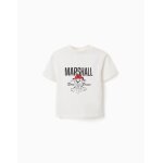 T - shirt en coton avec imprim�s marshall blanc