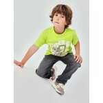 T - shirt coton imprim� tigre pour gar�on vert