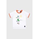 T - shirt en coton l�ger b�b� blanc / tigerlily