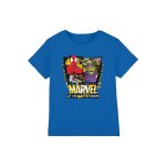T - shirt coton let the battle begin bleu roi