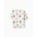 T - shirt en coton avec motif marvel heroes beige clair