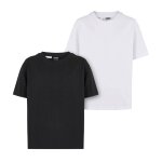 T - shirts coton noir / blanc