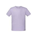 T - shirt coton peign� et fil� � l'anneau iconic lavande clair
