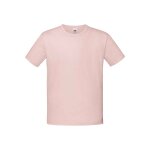 T - shirt coton peign� et fil� � l'anneau iconic rose p�le