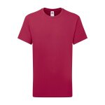 T - shirt en coton peign� de qualit� sup�rieure canneberge