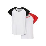 T - shirts coton rouge / blanc / noir