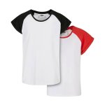 T - shirts coton rouge / blanc / noir