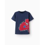 T - shirt de coton spiderman blanc