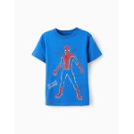 T - shirt en coton spiderman bleu
