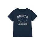 T - shirt coton star wars tie fighter squadron bleu marine