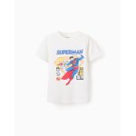 T - shirt en coton superman blanc T - shirt en coton superman blanc