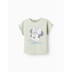 T - shirt en coton  volants minnie vert clair