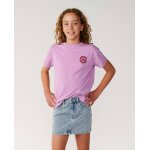 T - shirt d�contract� surf puff fille bright lilac