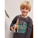 T - shirt digital dino effet pixel en relief garon gris chin