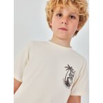 T - shirt enfant en coton ecru