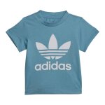 T - shirt enfant gar�on coton trefoil bleu
