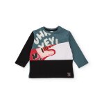 T - shirt enfant À manches longues avec guitare imprimée vert T - shirt enfant À manches longues avec guitare imprimée vert