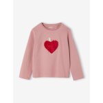 T - shirt fille animation coeur fille manches longues blush