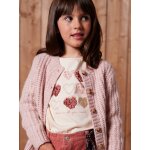 T - shirt fille animation coeur fille manches longues �cru