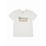 T - shirt fille col rond blanc cass�