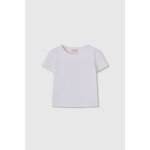 T - shirt fille en coton blanc
