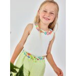 T - shirt fille coton gris