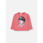 T - shirt fille coton imprimé rose T - shirt fille coton imprimé rose