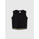 T - shirt fille en coton noir