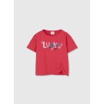 T - shirt fille coton rose