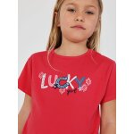 T - shirt fille coton rose