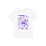 T - shirt fille enfant huntr / x, kpop demon hunters blanc