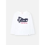 T - shirt fille lettres blanc